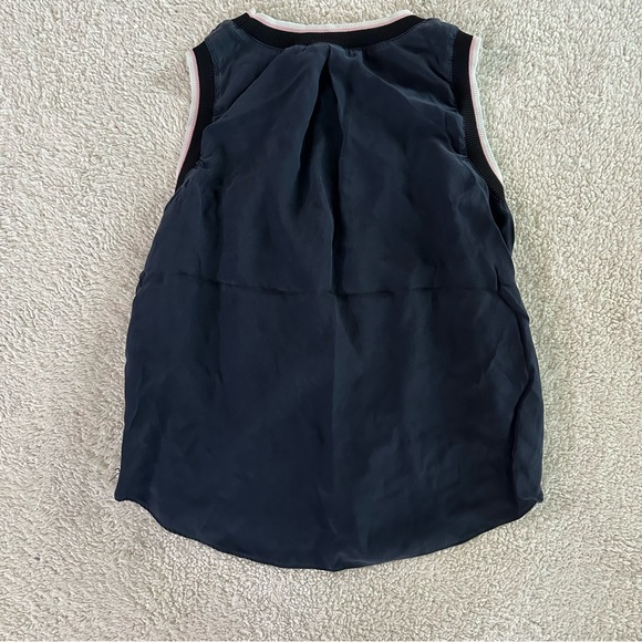 Cinq a Sept Navy Blue Blouse - Picture 2 of 8